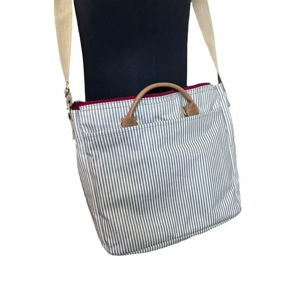 Skip Hop Diaper Bag Iconic Duo Signature Tote with Changing Pad & Stroller Attac